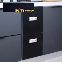 Thùng gạo gương 2 ngăn